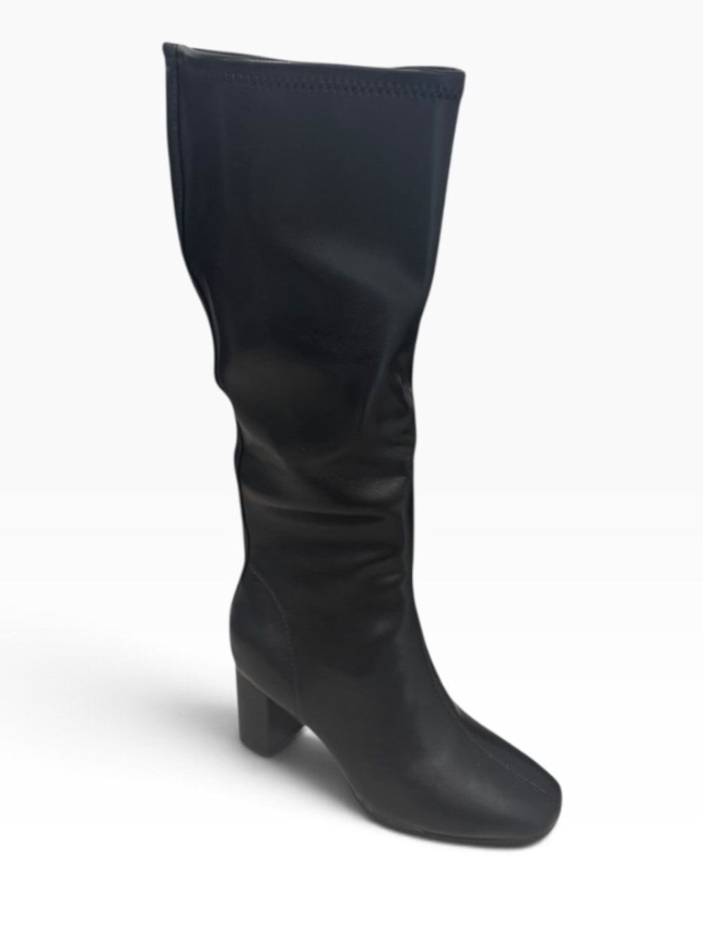 Aerosoles Micah Women's Faux-Leather Knee High Boots, Black - NWT